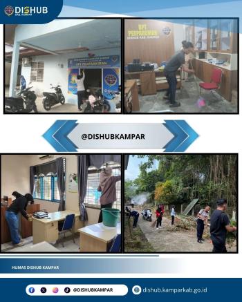 Sekretaris Dishub Kampar: Gotong Royong Jadi Upaya Nyata Tingkatkan Pelayanan