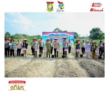 Pemkab Kampar Bersama TNI-Polri Gelar Tanam Raya Jagung di Bangkinang