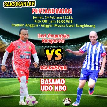 Red Omputaka Vs ICA Kampar Lanjutan Liga Omputaka Cup I, Sore Ini