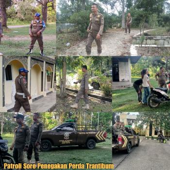 Satpol PP Kampar Gelar Patroli Sore, Imbau Remaja Jaga Norma di Ruang Publik