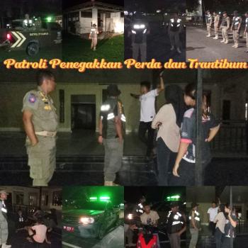 Satpol PP Kampar Gelar Patroli Malam, Imbau Remaja Tak Nongkrong Tanpa Tujuan