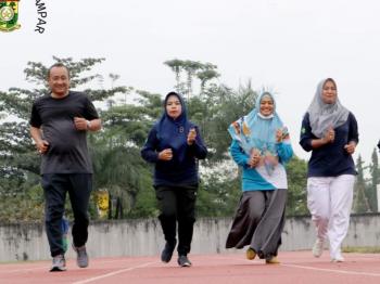 Dinkes Kampar Pantau Kebugaran Pegawai Melalui Aplikasi Sipgar