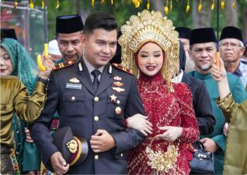 Resepsi Pernikahan Wahyu Ramadhan, Putra Bupati Kampar, Berlangsung Tertib dan Penuh Kehangatan