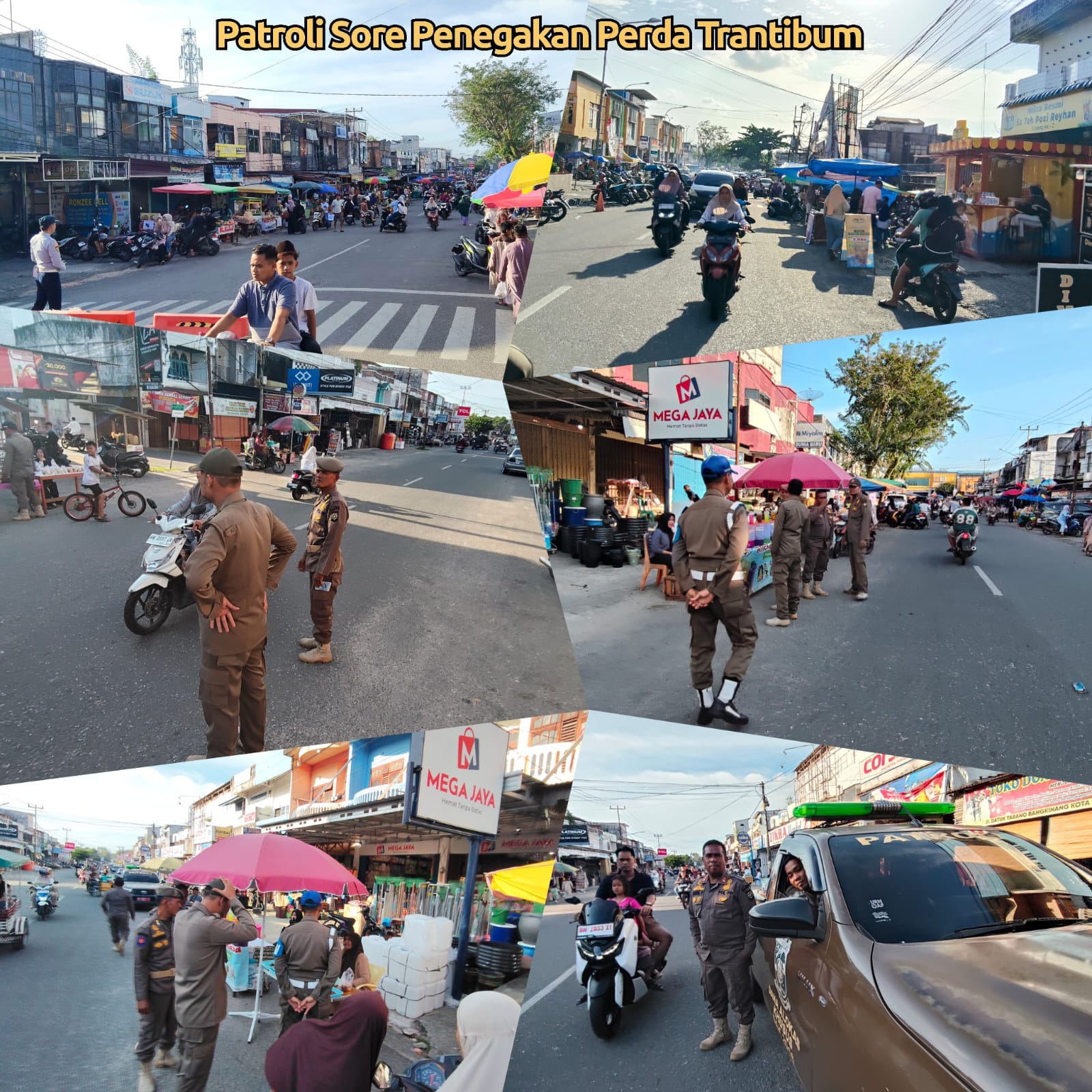 Pasar Tumpah Mulai Muncul, Satpol PP Kampar Lakukan Penertiban